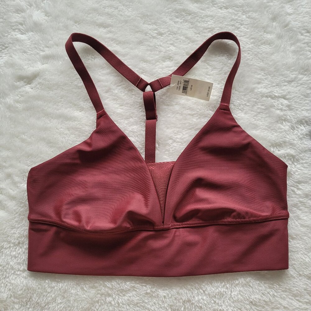 NWT Aerie American Eagle Offline Shine Sports Bra in Maroon Size M